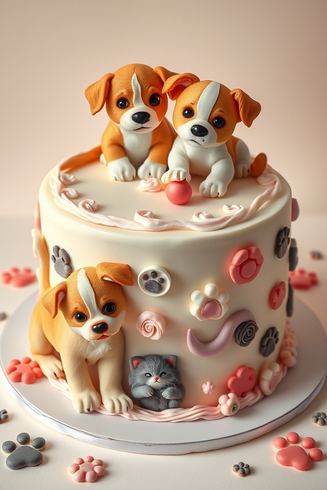 pet themed cake design ideas