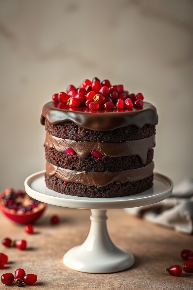 pomegranate infused chocolate delight
