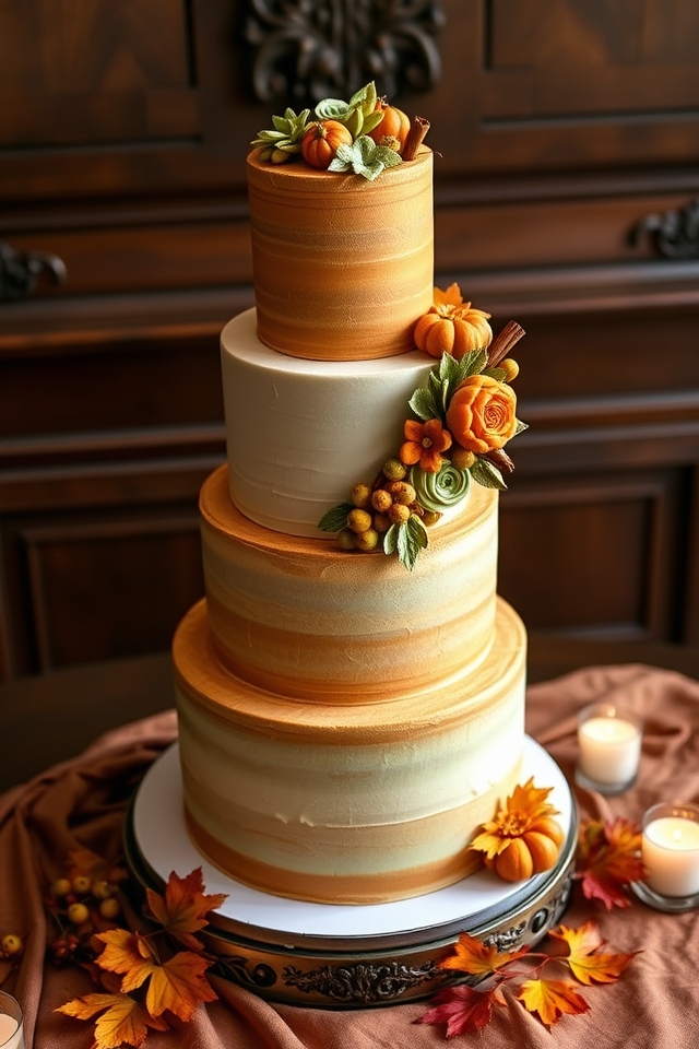 pumpkin spice cake elegance
