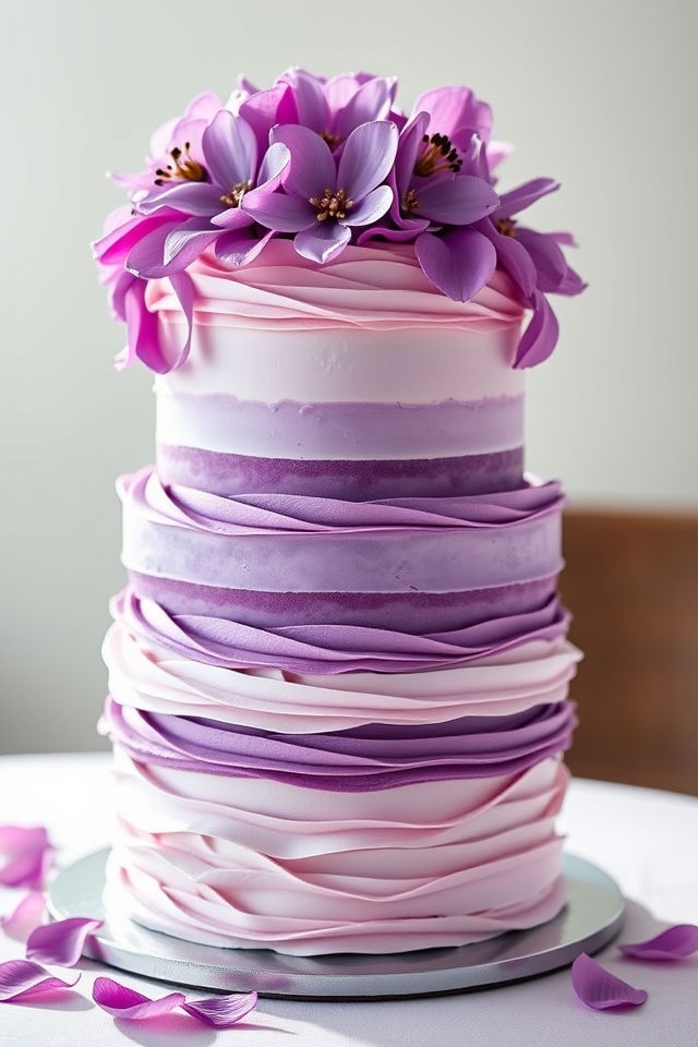 purple petal cake delight