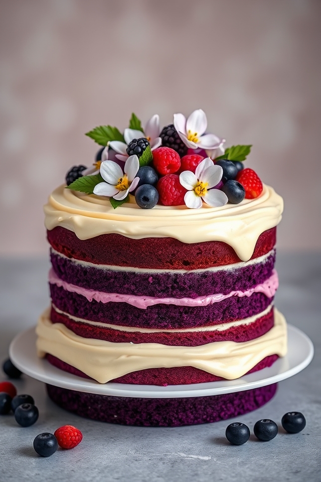 purple velvet cake delight