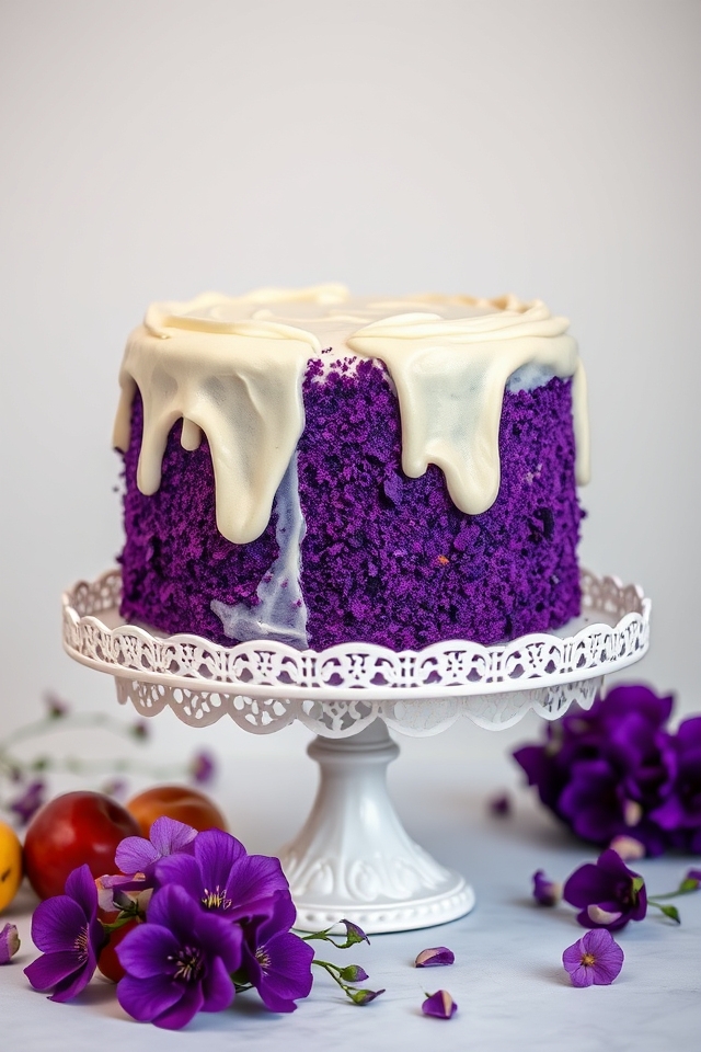 purple velvet cake delight
