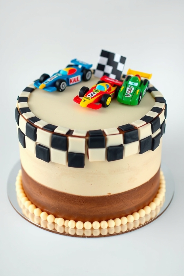 racing themed cake masterpiece