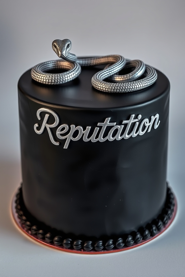 reputation themed birthday cake