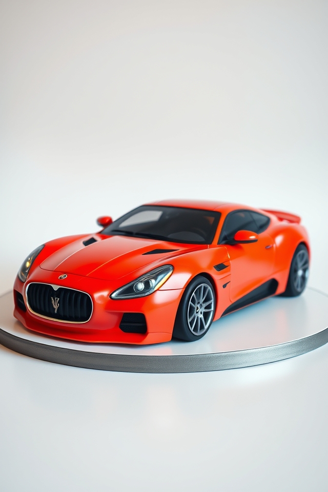 sleek automotive themed cake design