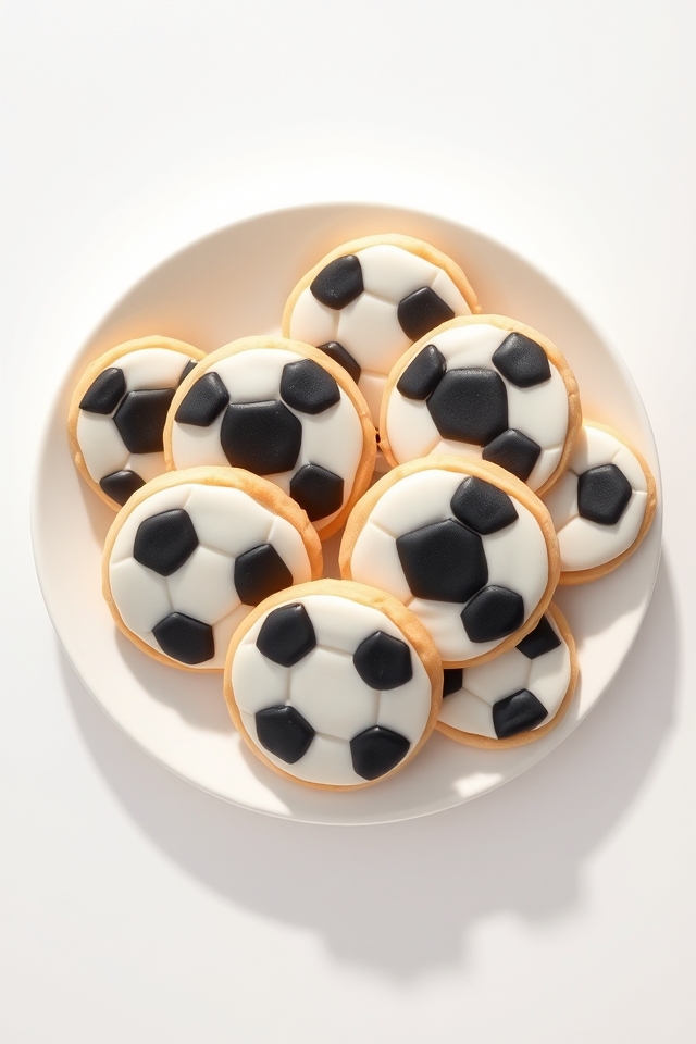 soccer ball cookie decorations