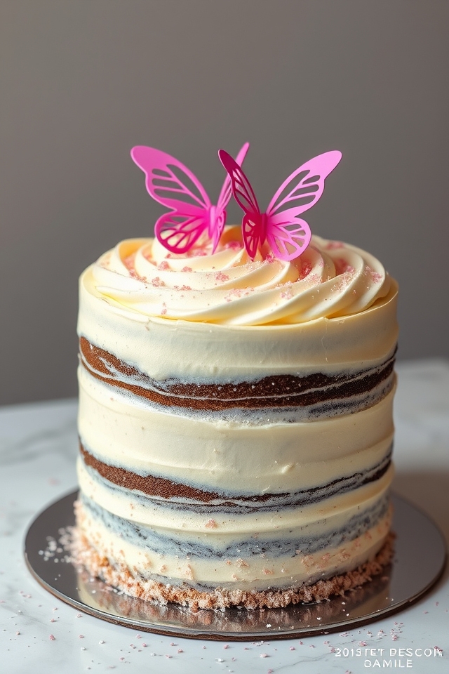 sparkling butterfly cake delight