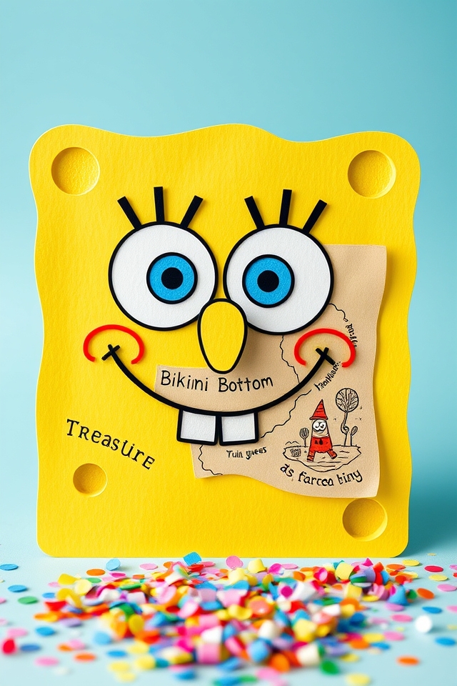 sponge bob birthday invitations