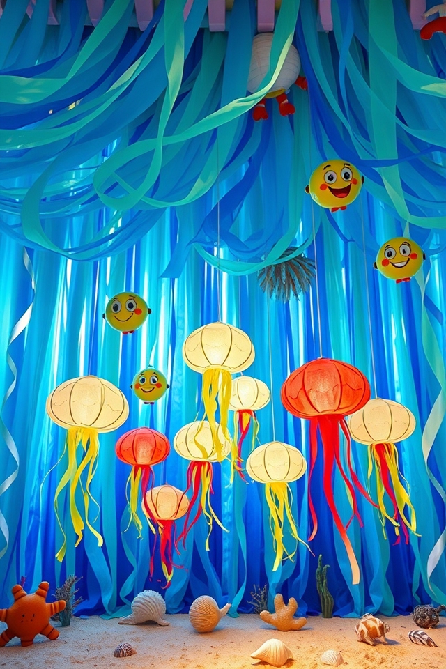 spongebob themed underwater decorations