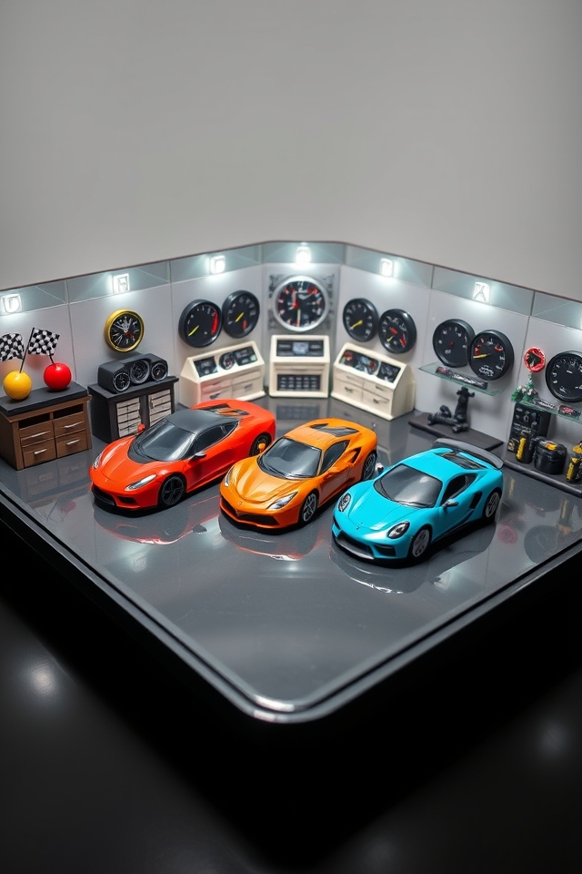 sports car themed cake