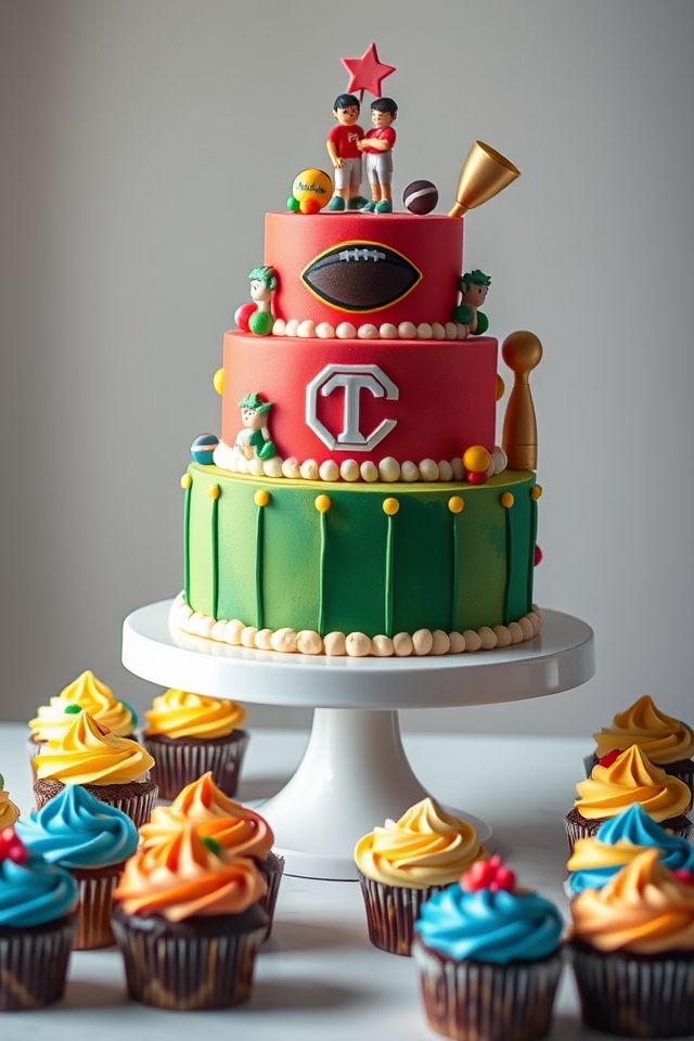 sports team themed cake