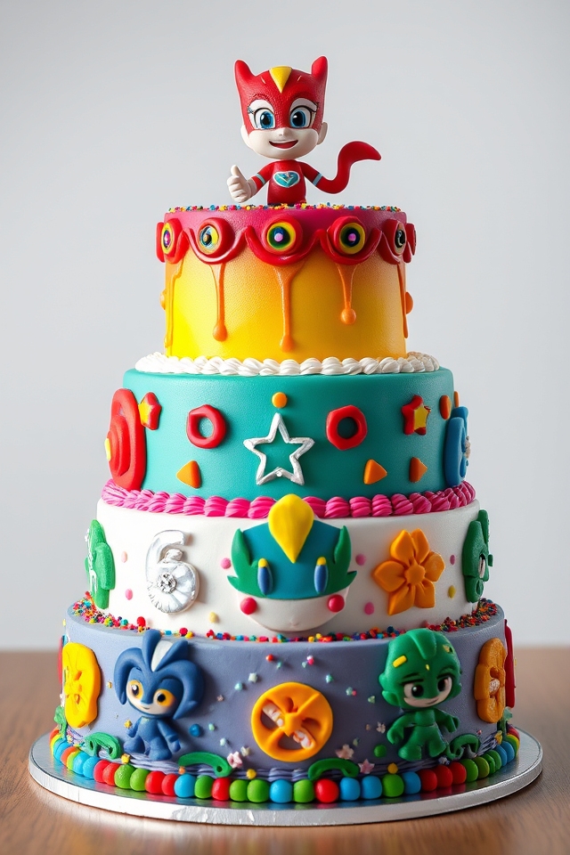 super zings birthday cake