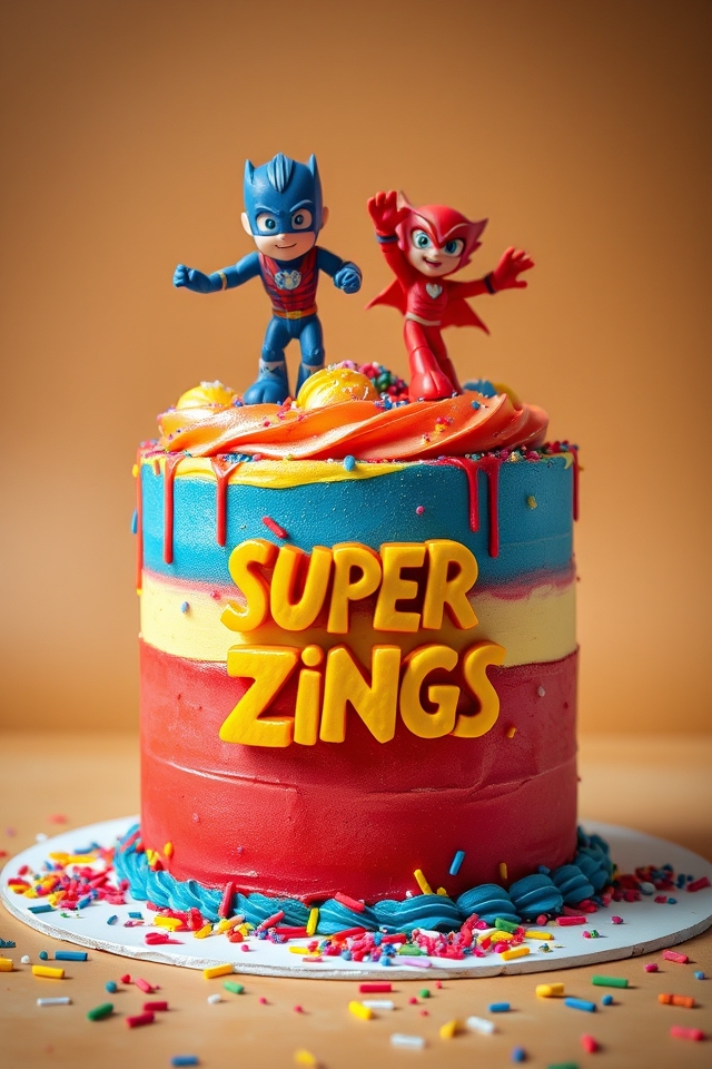 super zings birthday smash cake