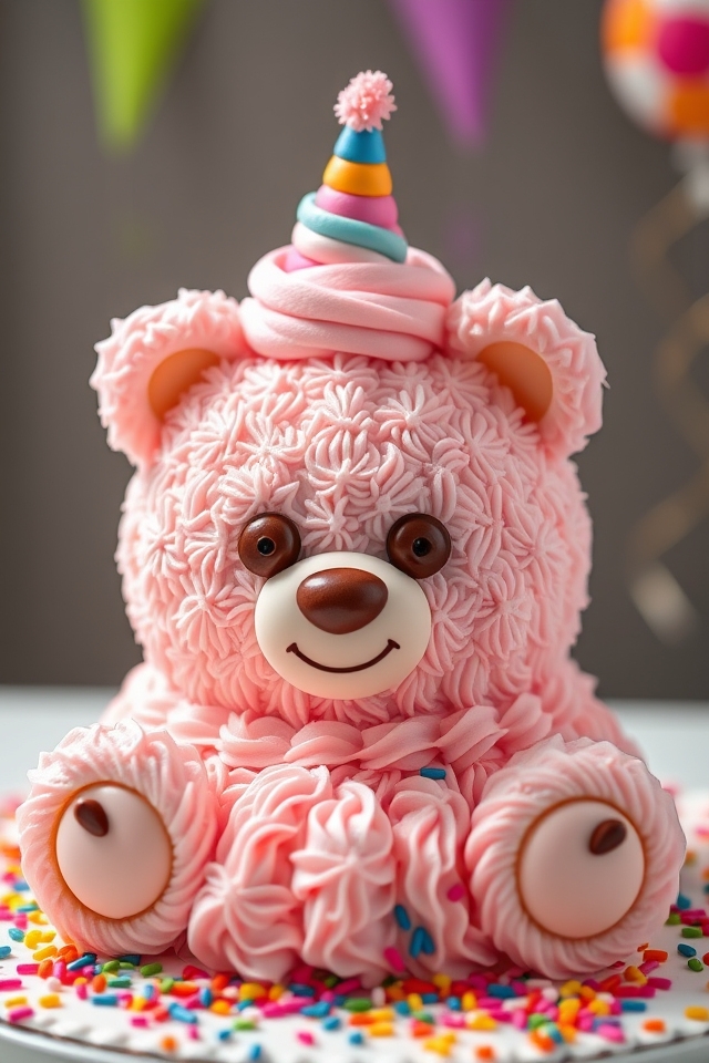 teddy bear birthday cake
