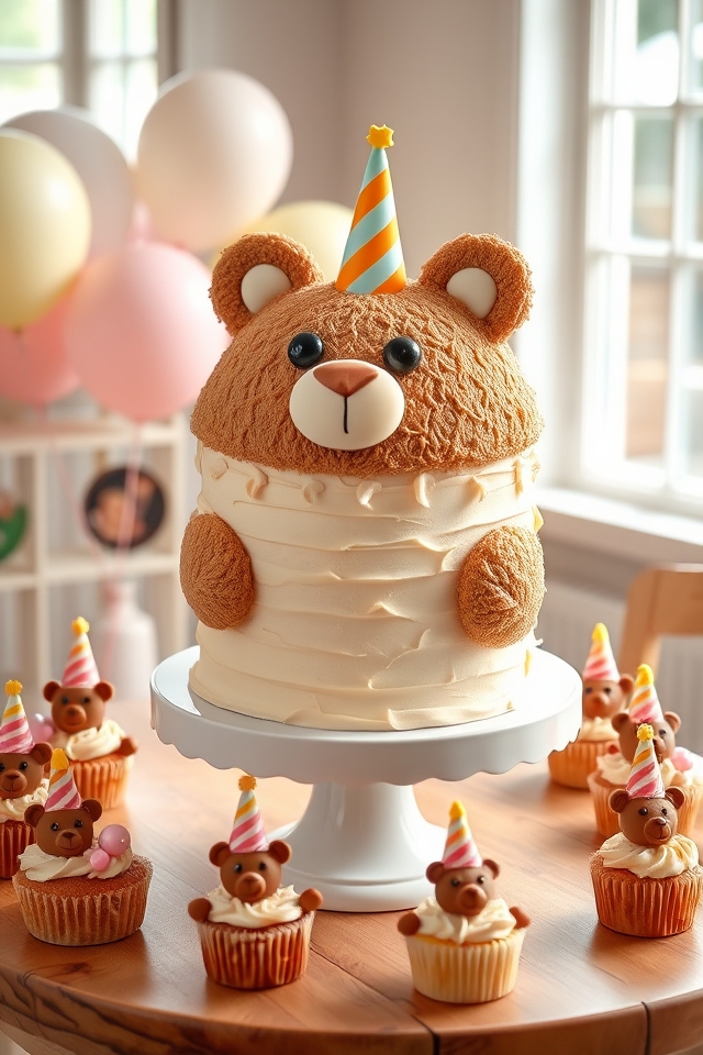 teddy bear family cake