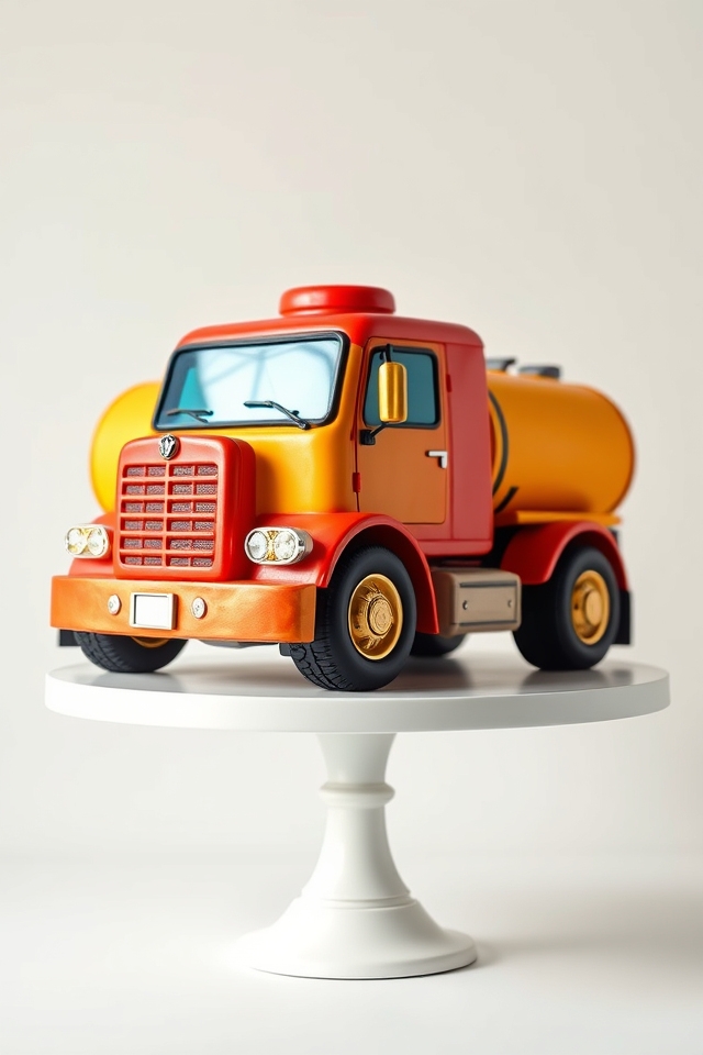 transportation themed birthday cake