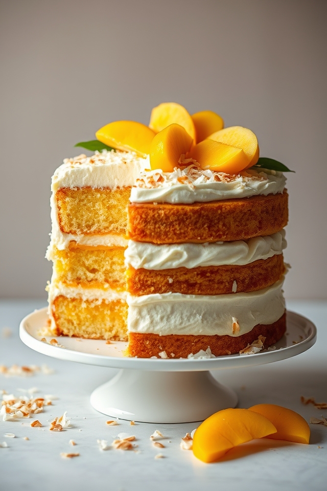 tropical mango coconut delight