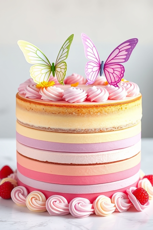 unique flavored cake layers