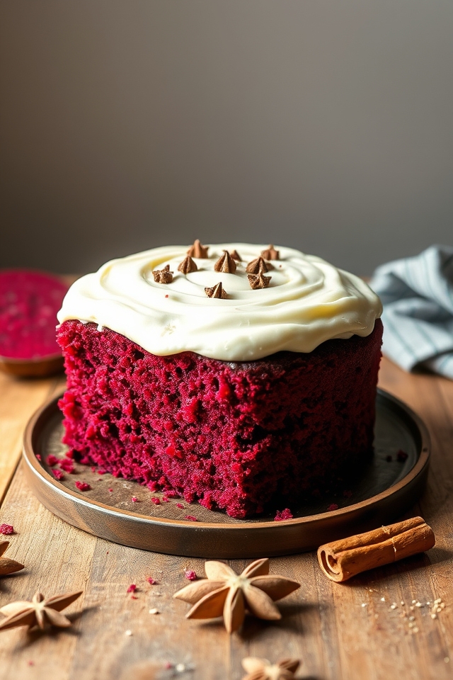 vibrant moist spiced dessert
