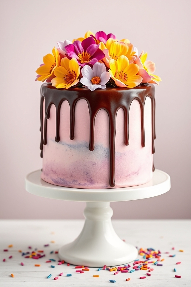 vibrant playful wedding centerpiece