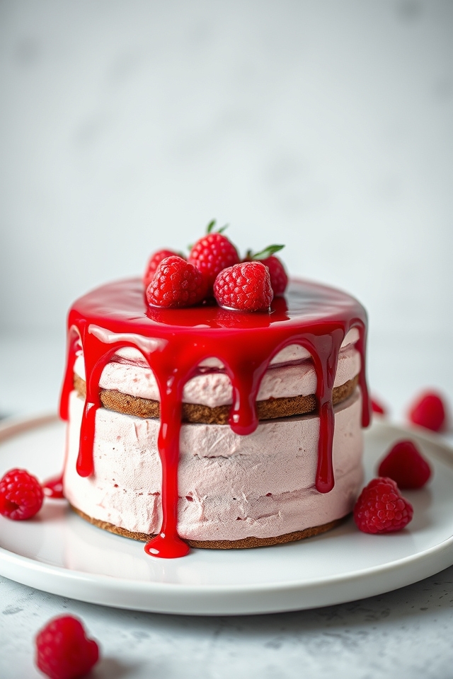 vibrant raspberry mousse delight