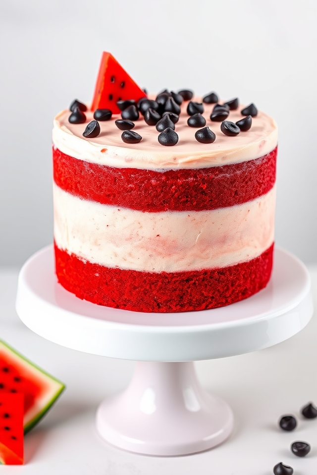 vibrant summer themed cake