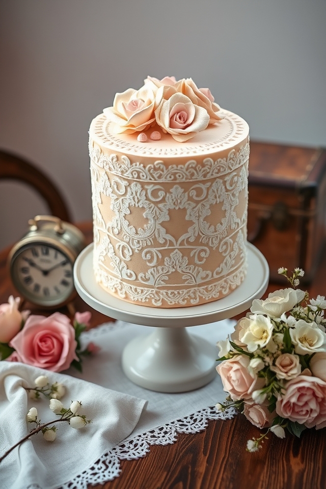 vintage cake for retirement