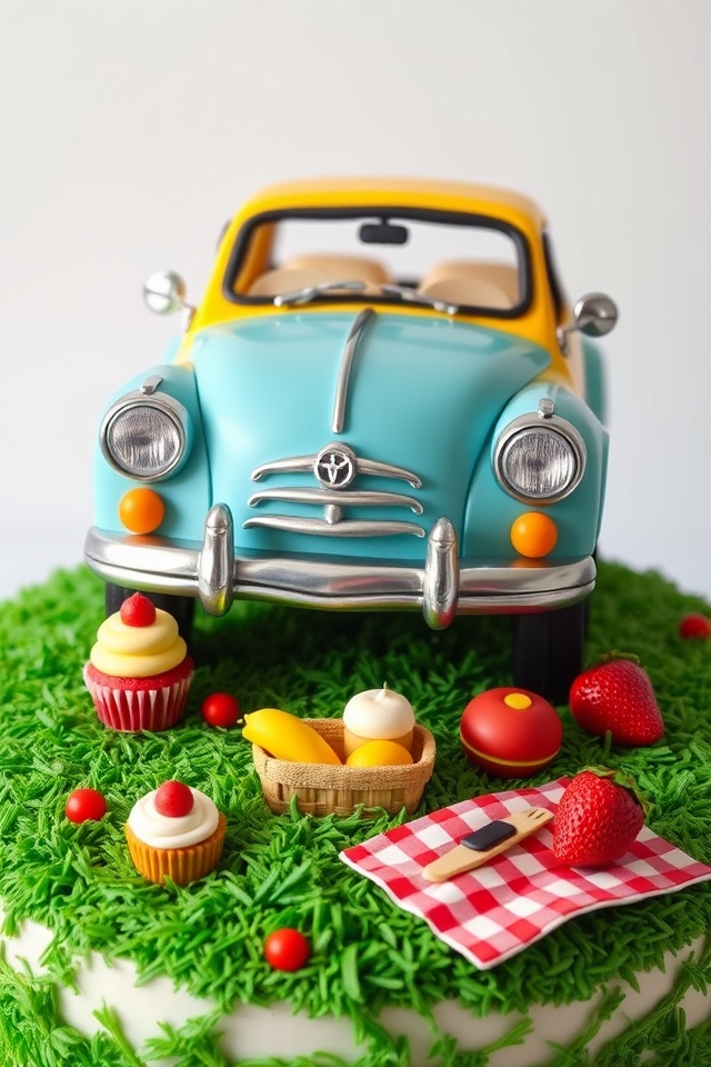 vintage car picnic celebration