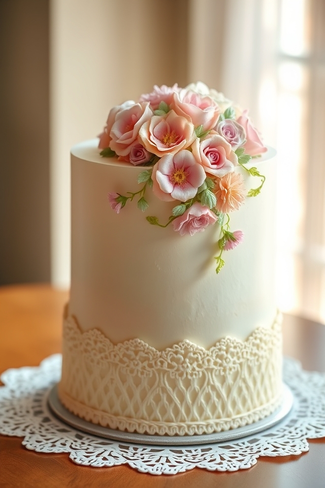 vintage floral buttercream delight