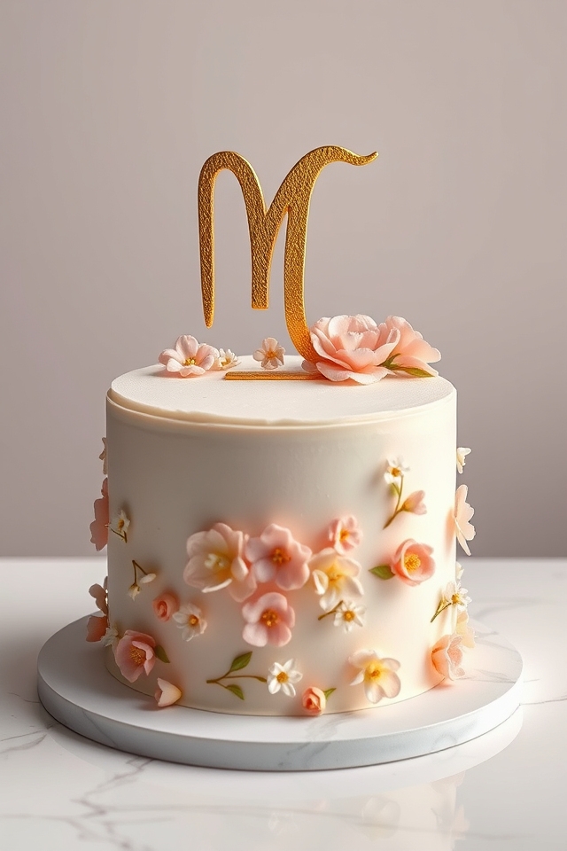 virgo themed cake design