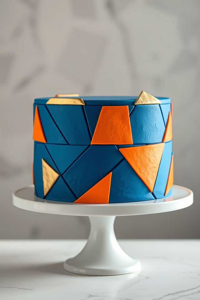 visually striking geometric cakes