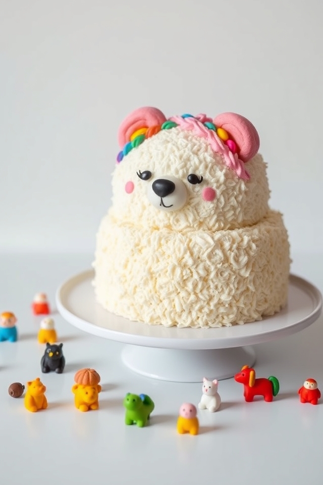 whimsical animal cake design
