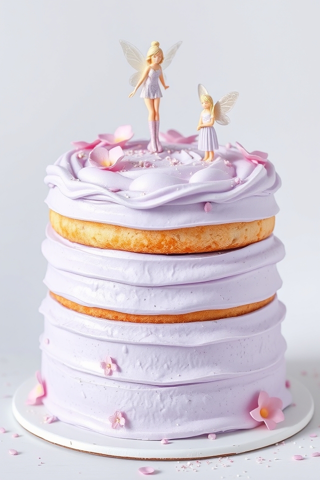 whimsical lavender fairy cake