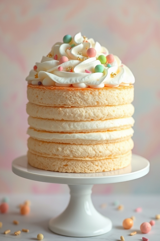 whimsical light vanilla dessert